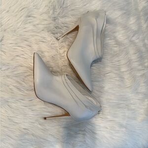 Aldo Chic Cream Heeled Boots
